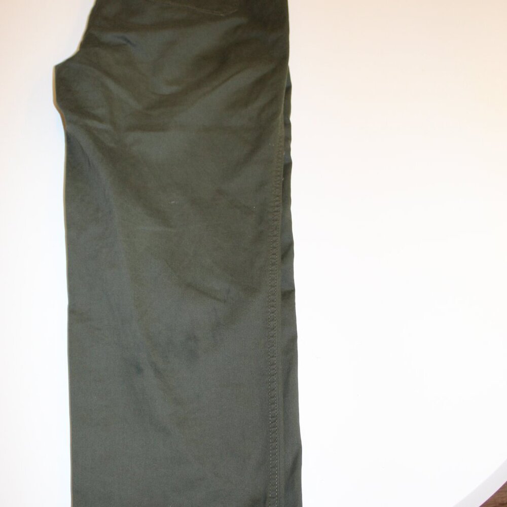 Talbots Crop Pants Size 6P Green High Rise Patch Pockets Stretch Cotton Utility - Picture 6 of 11